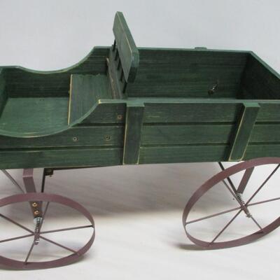 Green Wooden Wagon