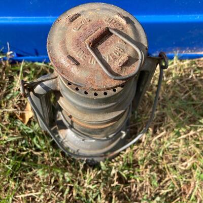 Vintage Grey Oil Lantern