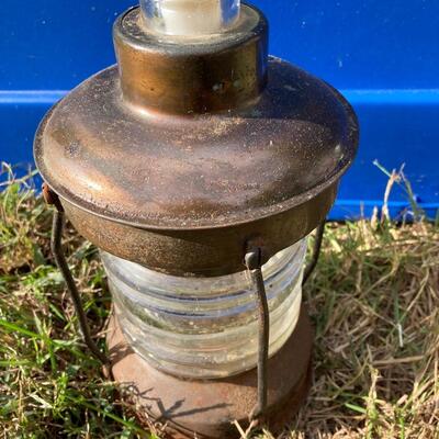 Vintage Bronzed Oil Lantern