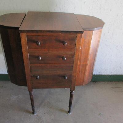Antique Washington Sewing Cabinet Stand