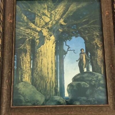 Circa 1910 Jason and the Talking Oak Framed Print by Maxfield Parrish