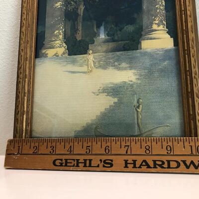 Antique Landing of the Brazen Boatman Maxfield Parrish Framed Print