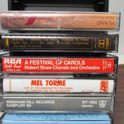 Box Lot Of Various Cassette Tapes