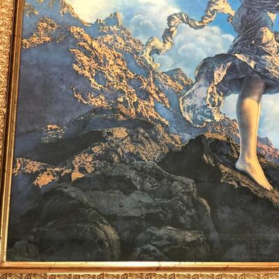 Gorgeous Framed Ecstasy by Maxfield Parrish Neo-Classical Print