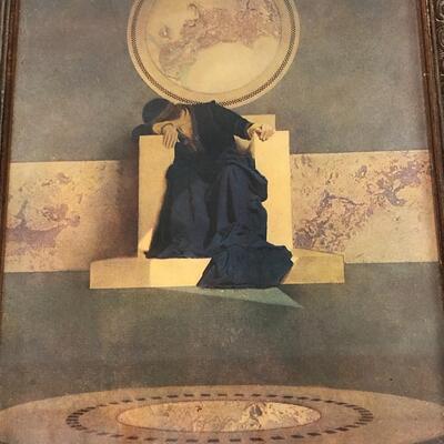 Antique Maxfield Parrish Print of The Young King of the Black Isles