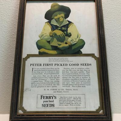 1921 Maxfield Parrish Advertisement Print Peter Piper Ferry's Seeds