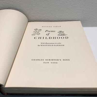 1932 Book Poems of Childhood by Eugene Field with Illustrations by Maxfield Parrish