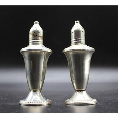 Antique Duchin Creation Sterling Silver Weighted Salt & Pepper Shakers