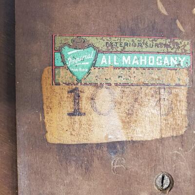 Mahogany Pie Crust  Vintage 3 leg table