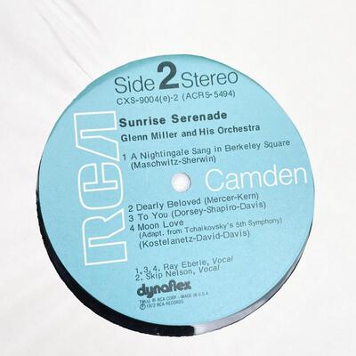 1972 GLENN MILLER â€œSUNRISE SERENADEâ€ CXS-9004(E) VINYL RECORD