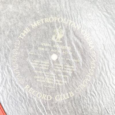 THE METROPOLITAN OPERA â€œVERDI: RIGOLETTOâ€ MO214 VINYL RECORD