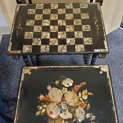 Black Lacquer Nesting Tables