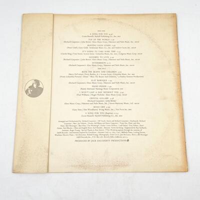 THE CARPENTERS â€œA SONG FOR YOUâ€ SP 3511 VINYL RECORD