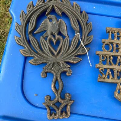 Lot of 3 Metal Trivets