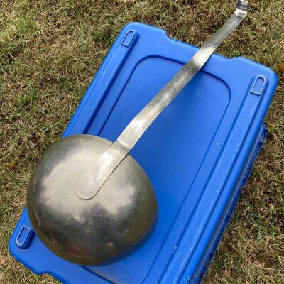 Huge Stainless Commercial Ladle 22â€ x 8.5â€