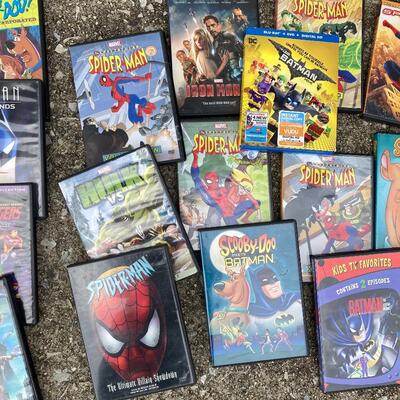 Lot of 28 Movie DVDs with Many Superheroes