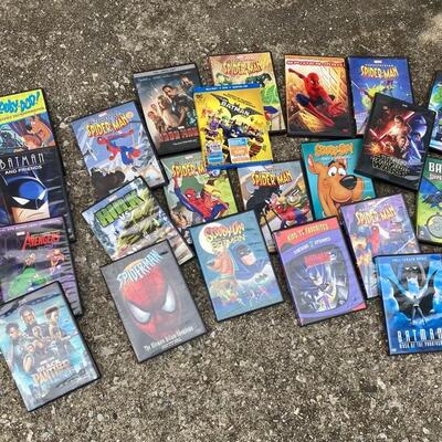 Lot of 28 Movie DVDs with Many Superheroes