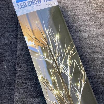 LED 48â€ Snow Tree Christmas