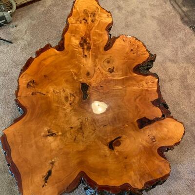 #7 Stunning Cross Cut Slab Finished Table (Possibly Cedar)