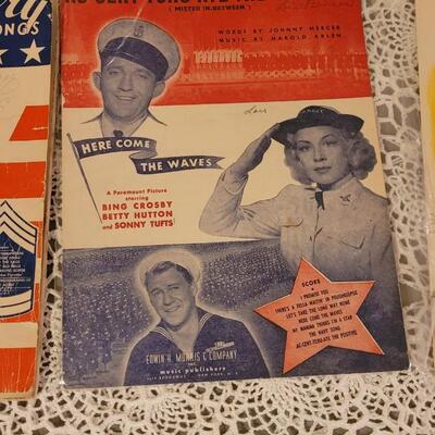 Lot 176: Vintage Sheet Music Snow White Gold Diggers of 1935 ect.