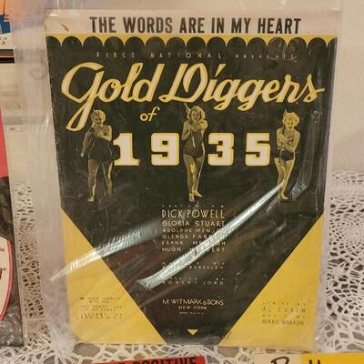Lot 176: Vintage Sheet Music Snow White Gold Diggers of 1935 ect.
