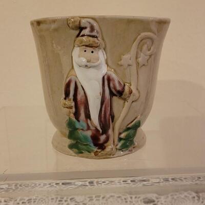 Lot 181: Santa And Teal Vases