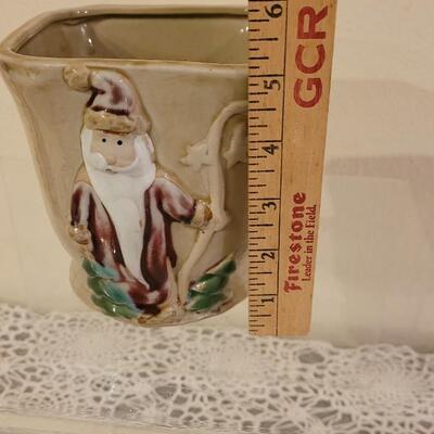 Lot 181: Santa And Teal Vases
