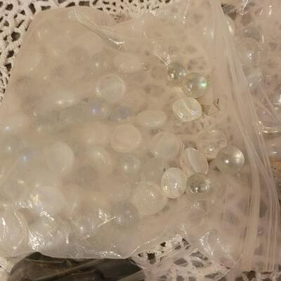 Lot 182: Glass Stones & Rocks for Floral Arrangements and Deco