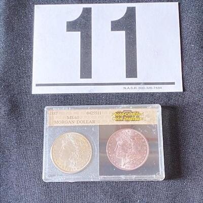 LOT#11: 1887 Morgan Silver Dollar
