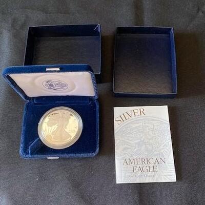 LOT#43: 1990-P American Silver Eagle Proof 1oz Silver Lot #4