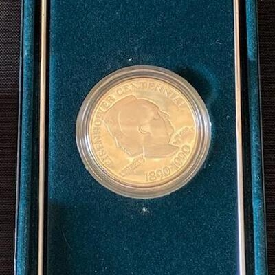 LOT#50: 1990 Eisenhower Centennial Silver Dollar Proof Lot #2