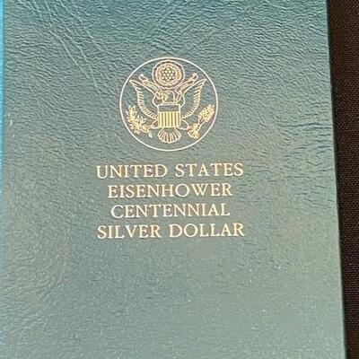 LOT#50: 1990 Eisenhower Centennial Silver Dollar Proof Lot #2