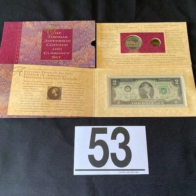 LOT#53: 1994 Jefferson Coin & Currency Lot #1