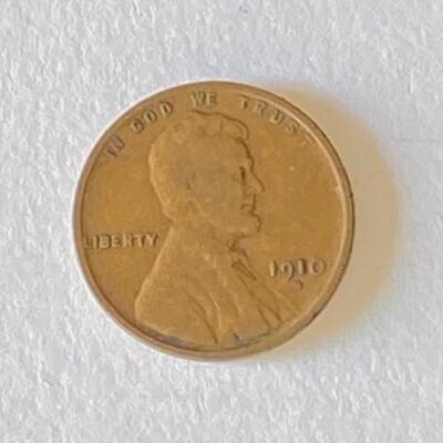 LOT#63: 1910-S Lincoln Cent Wheat Cent