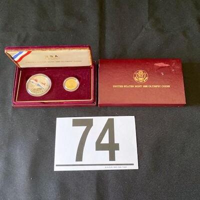 LOT#74: US Mint Set 1988 Olympic Coins