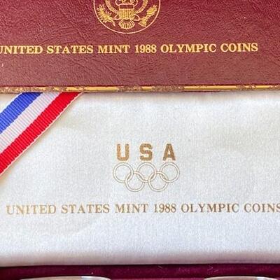 LOT#74: US Mint Set 1988 Olympic Coins