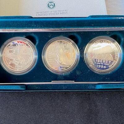 LOT#81: 1994 US Veterans Comm Silver Dollars Lot #1