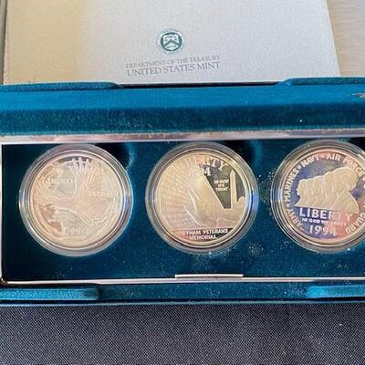 LOT#81: 1994 US Veterans Comm Silver Dollars Lot #1