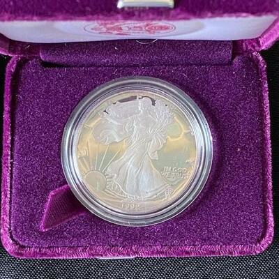 LOT#108: 1992 American Silver Eagle Dollar Lot #2