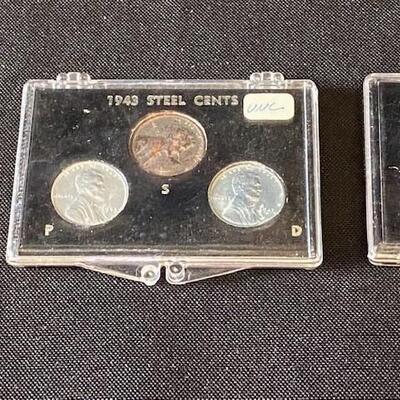 LOT#109: 1943-PDS Steel Lincoln Cent