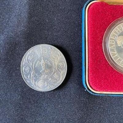 LOT#119: 1977 UK Queen Elizabeth II Silver Jubilee 25 Pence Proof