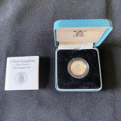 LOT#129: United Kingdom 1 Pound Proof Coin