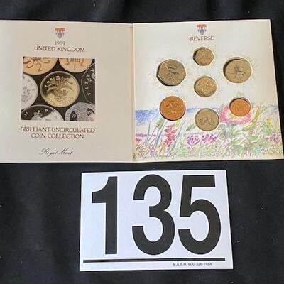 LOT#135: 1989 Uncirculated United Kingdom Coins