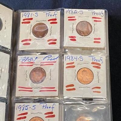 LOT#137: Lincoln Cent Proof Coins