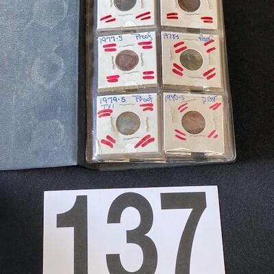 LOT#137: Lincoln Cent Proof Coins