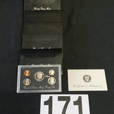 LOT#171: Assorted Proof Sets Lot #2