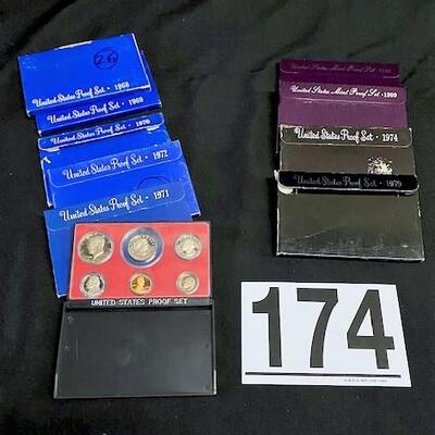 LOT#174: Assorted Proof Sets Lot #5