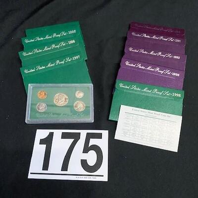 LOT#175: Assorted Proof Sets Lot #6