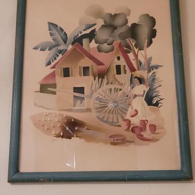 Lot 185: Mid Century Modern Watercolor