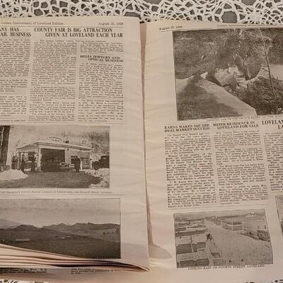 Lot 186: Golden Anniversary of the Loveland Reporter Herald 1978-  August 1928 Reprint Ephemera